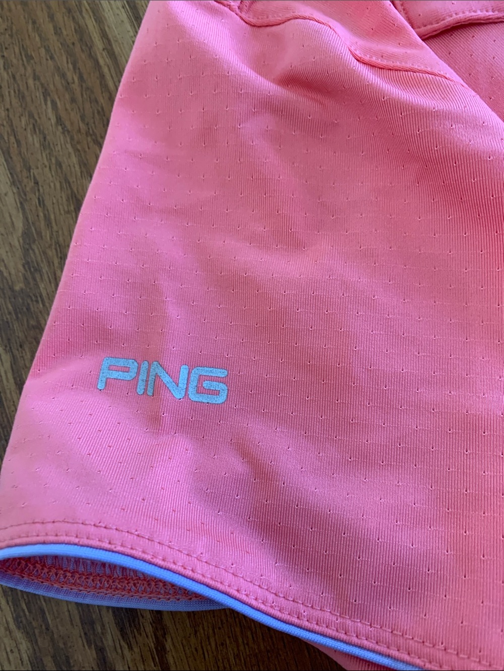 Ping Women’s Golf Coral Pink Short Sleeve Polo Top - Picture 3 of 6